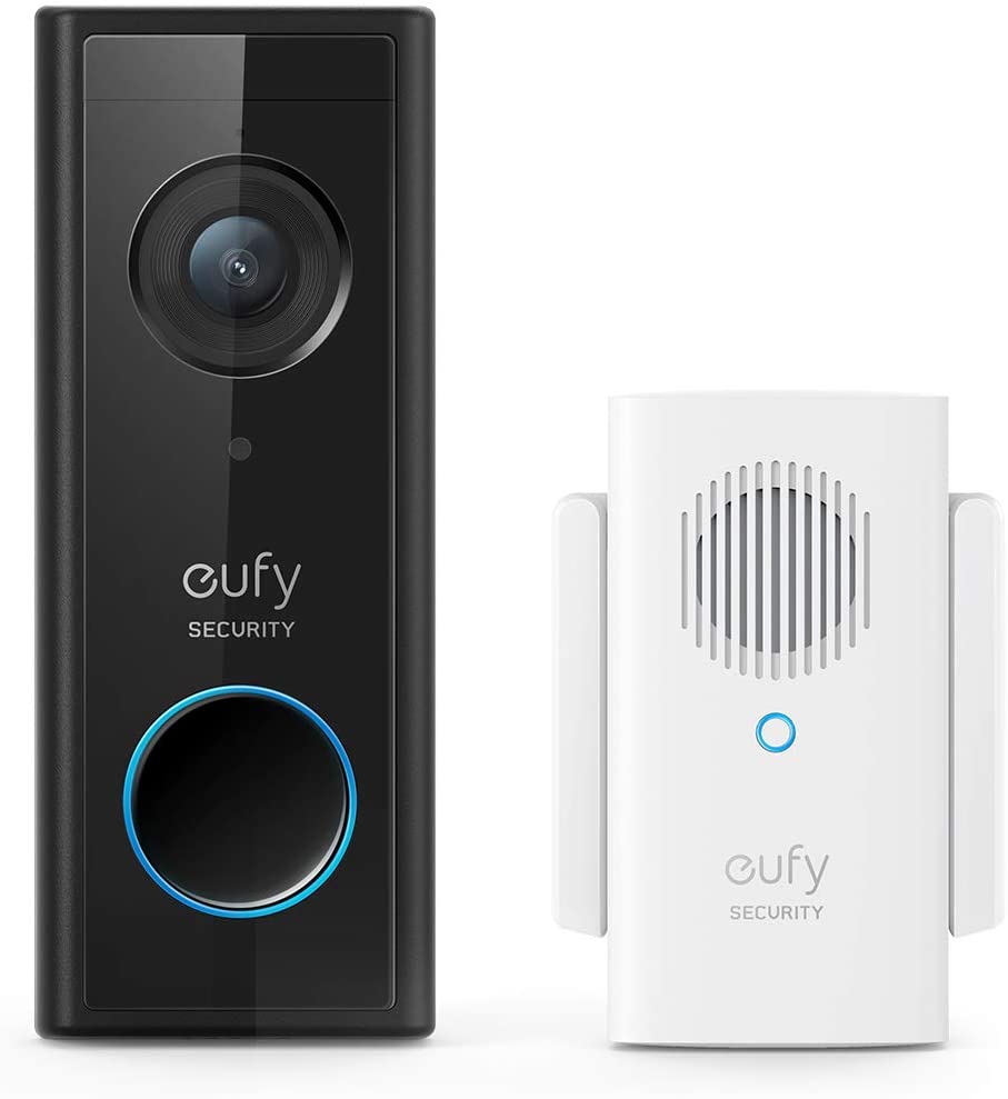 eufy Security  Video Doorbell with Chime - Black  1080p