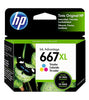 HP 667XL High Advantage Color Ink Cartridge
