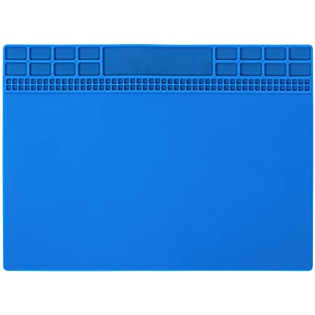 Magnetic Silicone Heat Resistant Soldering Mat (Blue)