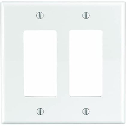 Leviton  2-Decora/Gfci Midway Size Wall Plate, 2 Gang