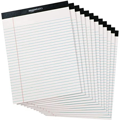 AmazonBasics Legal/Wide Ruled 8-1/2 by 11-3/4 Legal Pad - White