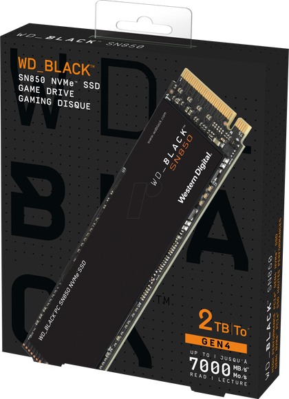 WD BLACK 2TB SN850 NVMe Internal Gaming SSD Solid State Drive