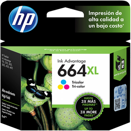 HP 664XL High Capacity Tri-Colour Ink Cartridge
